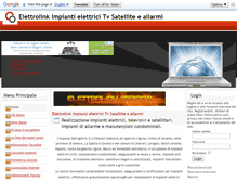 Tablet Screenshot of elettrolinkimpianti.it